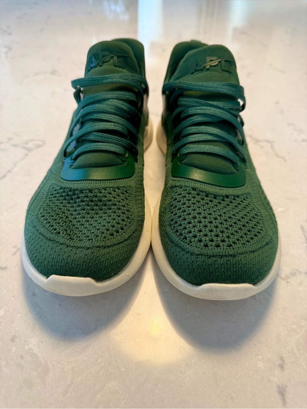 APL TechLoom Breeze Green Knit Sneaker with Black Interior Accent